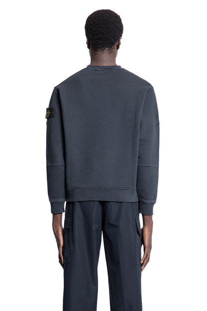 STONE ISLAND MAN BLACK SWEATSHIRTS