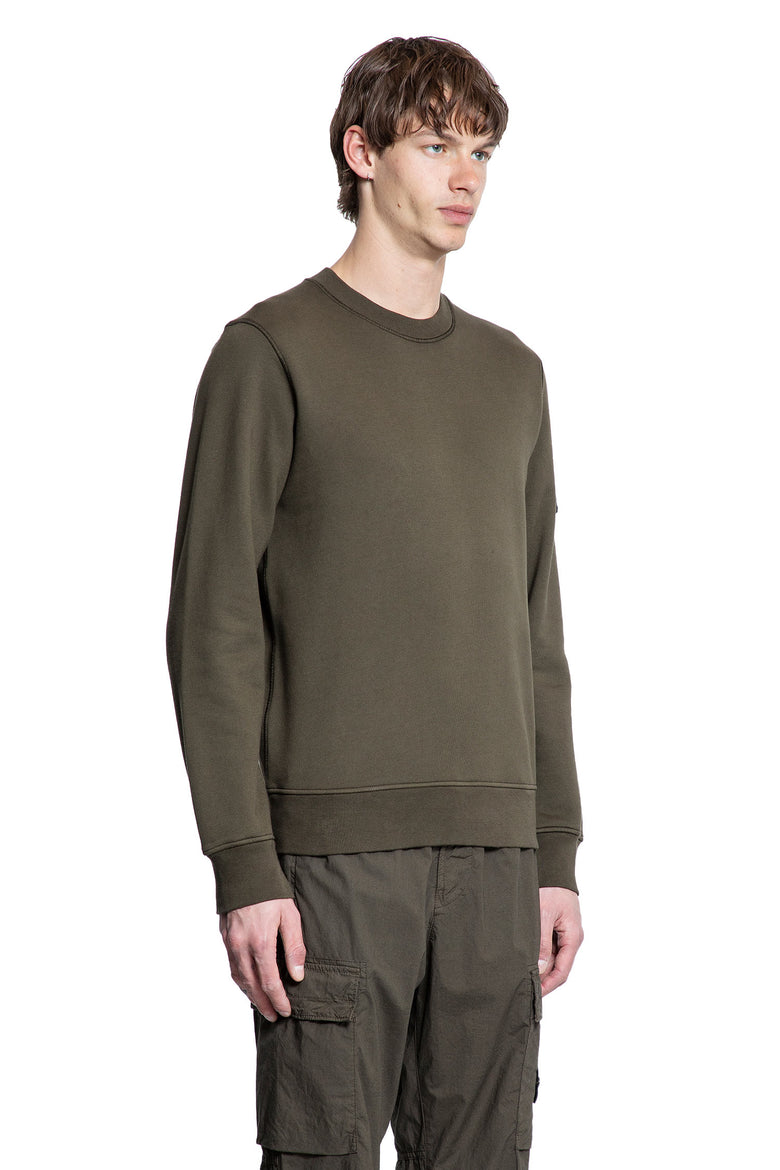 STONE ISLAND MAN GREEN SWEATSHIRTS