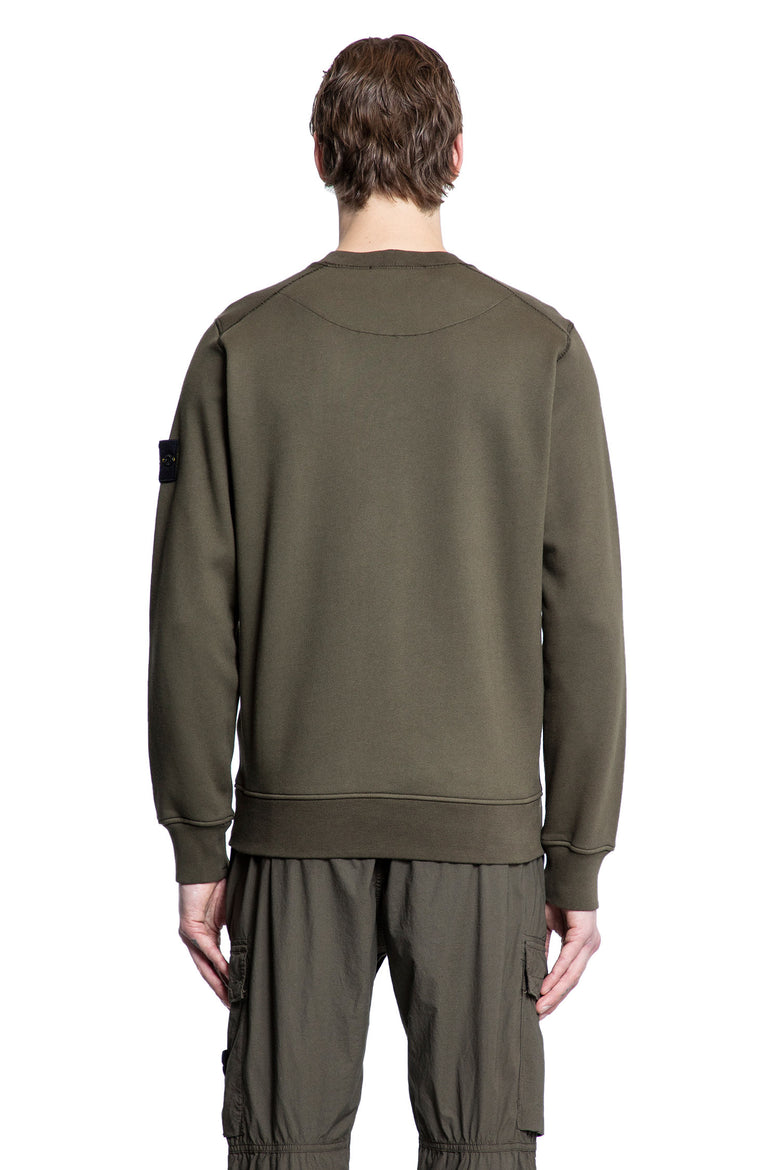 STONE ISLAND MAN GREEN SWEATSHIRTS