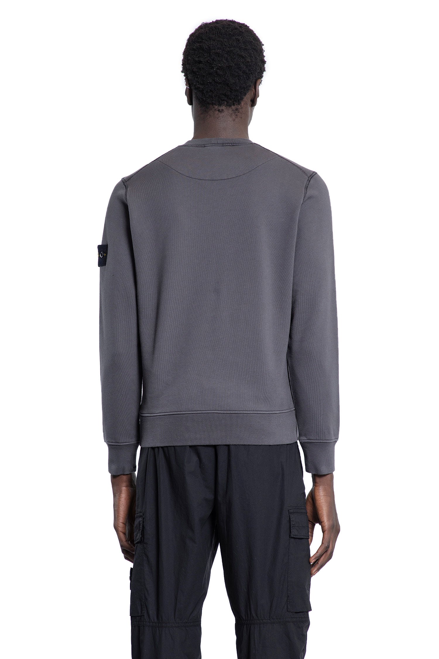 STONE ISLAND MAN GREY SWEATSHIRTS