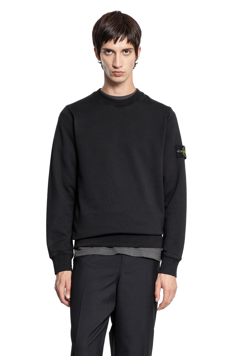 STONE ISLAND 6100060 Organic Cotton Fleece Sweatshirt man