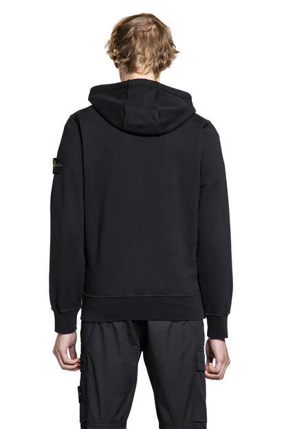 STONE ISLAND MAN BLACK SWEATSHIRTS