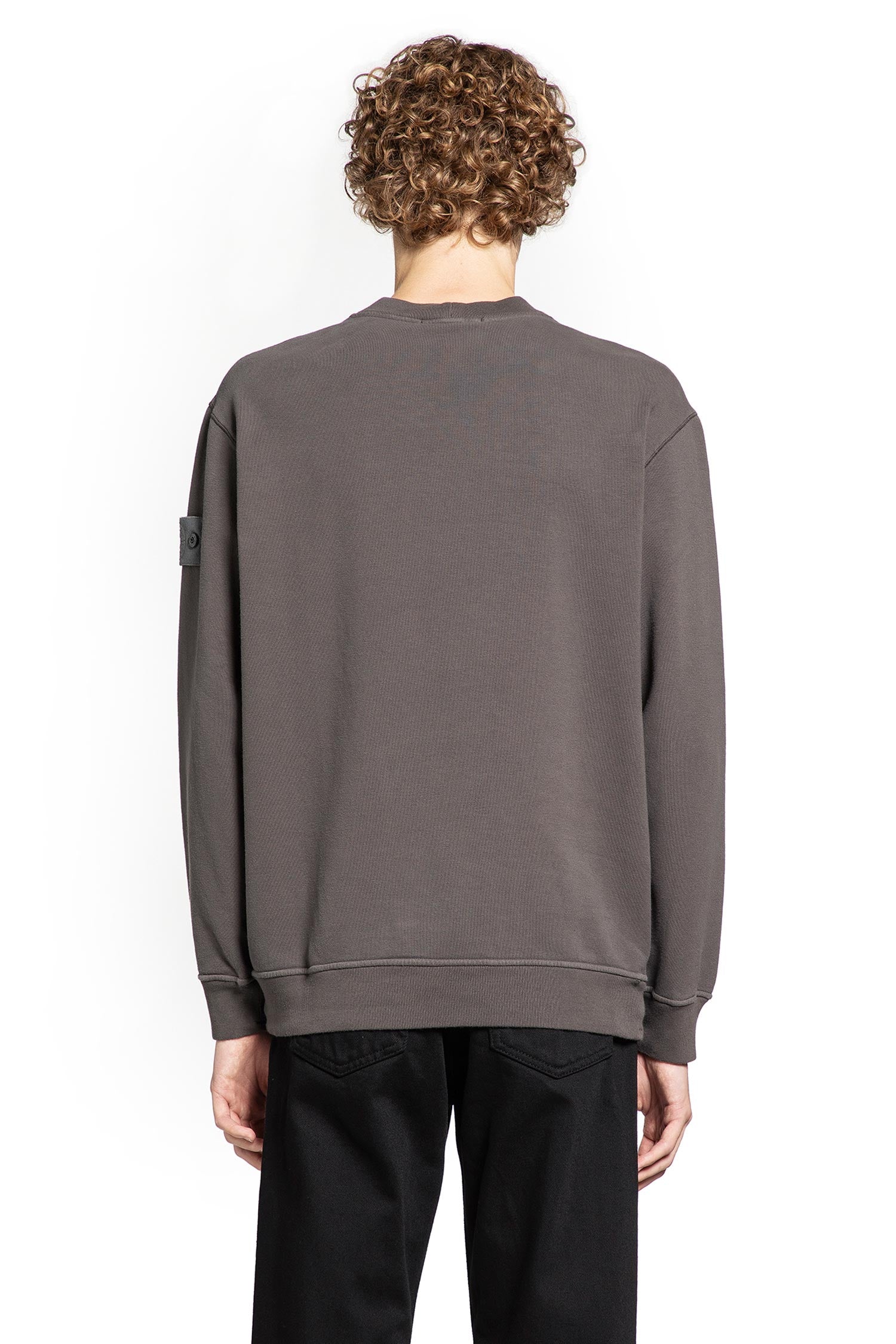 STONE ISLAND MAN GREY SWEATSHIRTS