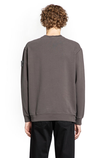 STONE ISLAND MAN GREY SWEATSHIRTS