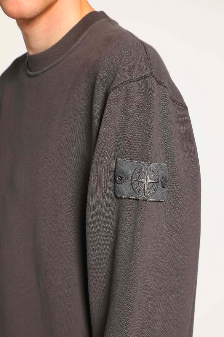 STONE ISLAND MAN GREY SWEATSHIRTS