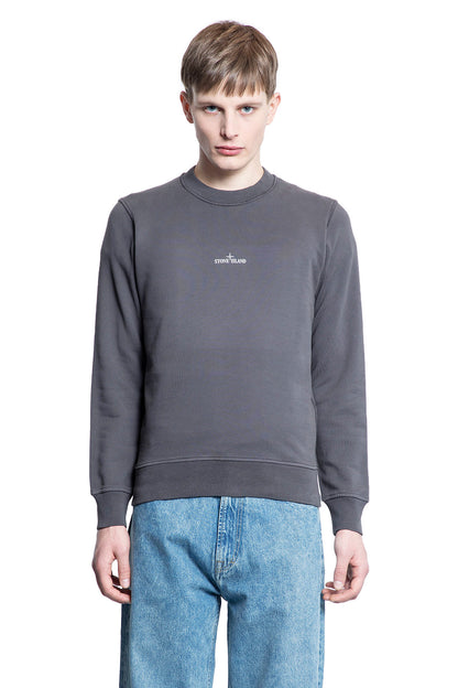 STONE ISLAND MAN GREY SWEATSHIRTS