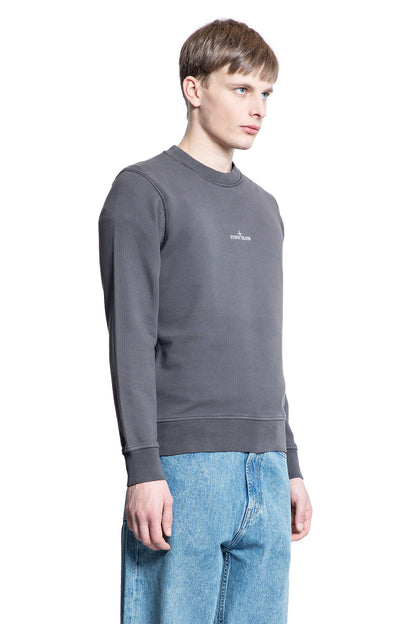 STONE ISLAND MAN GREY SWEATSHIRTS