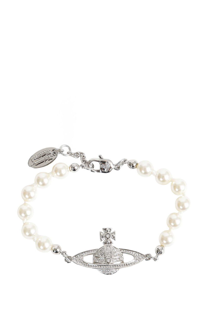 VIVIENNE WESTWOOD Mini Bas Relief Pearl Bracelet woman
