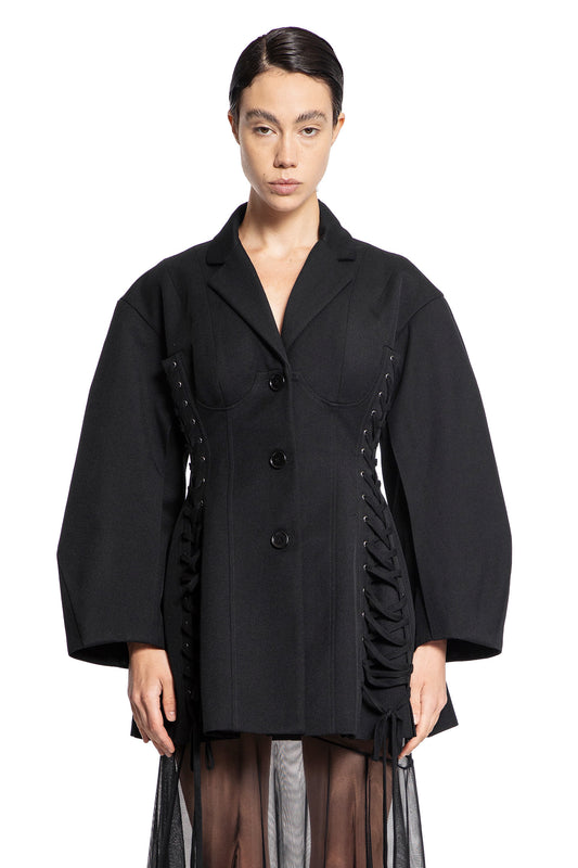 SIMONE ROCHA WOMAN BLACK JACKETS