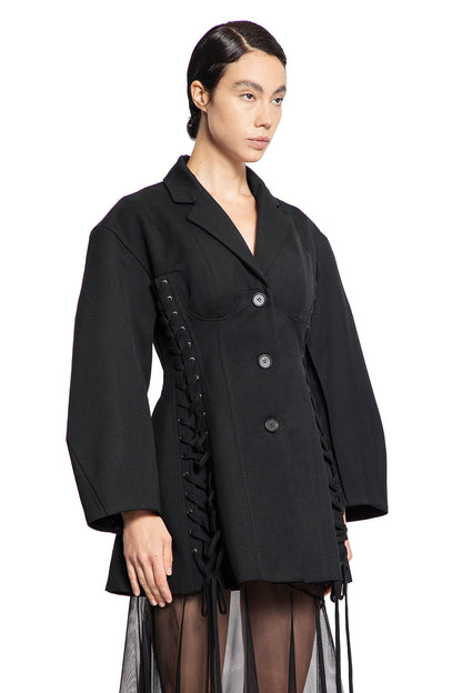 SIMONE ROCHA WOMAN BLACK JACKETS