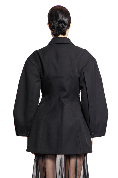 SIMONE ROCHA WOMAN BLACK JACKETS