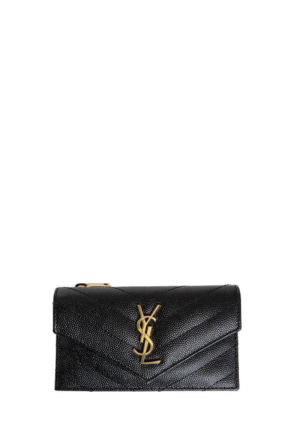 SAINT LAURENT WOMAN BLACK WALLETS & CARDHOLDERS