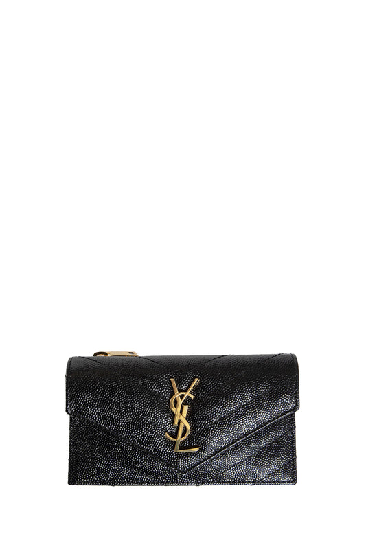 SAINT LAURENT WOMAN BLACK WALLETS & CARDHOLDERS