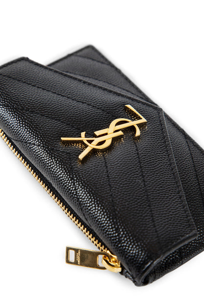 SAINT LAURENT WOMAN BLACK WALLETS & CARDHOLDERS