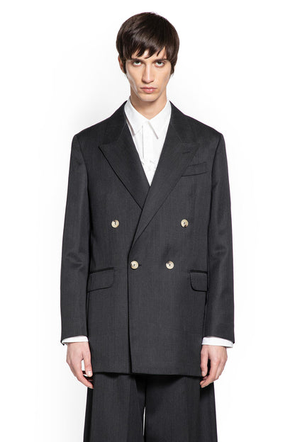 Double-Breasted Blazer with Daisy embroidery