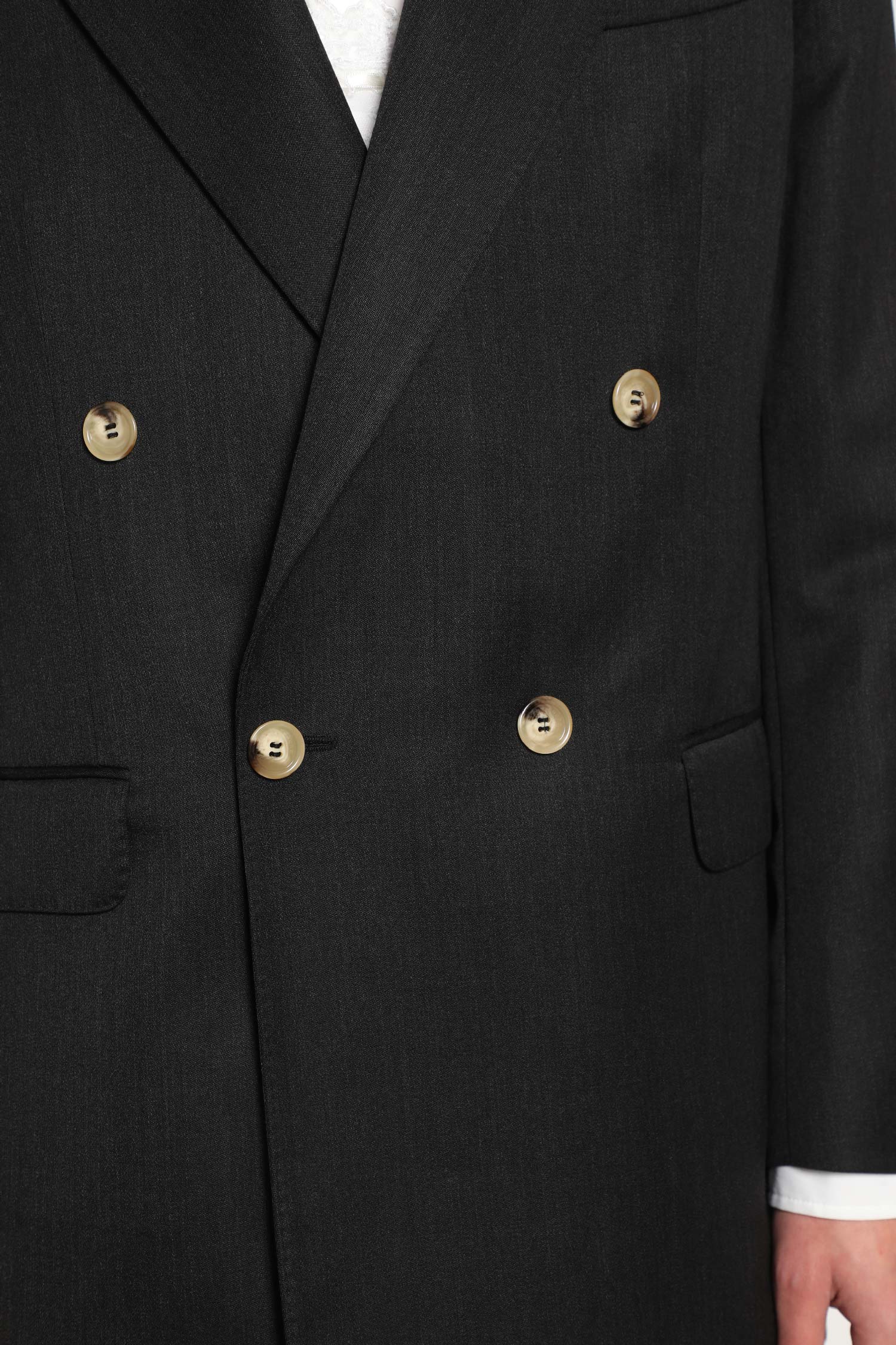 Double-Breasted Blazer with Daisy embroidery