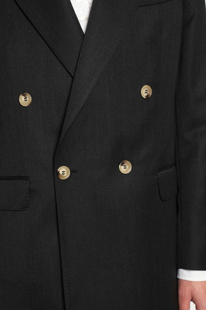 Double-Breasted Blazer with Daisy embroidery