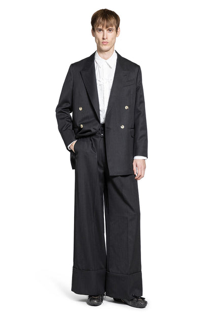 Double-Breasted Blazer with Daisy embroidery