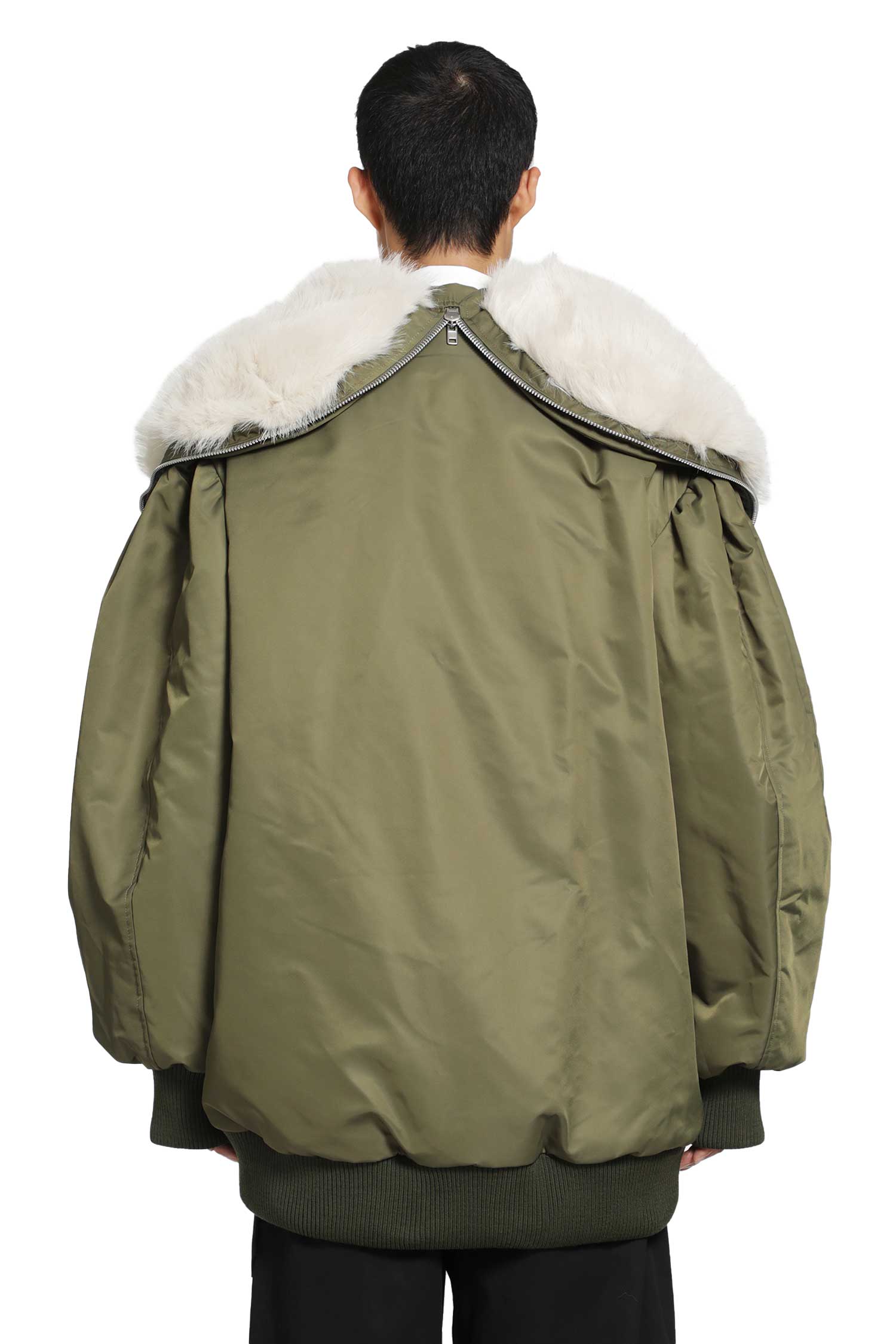 SIMONE ROCHA Oversized Split Hooded Bomber Jacket man