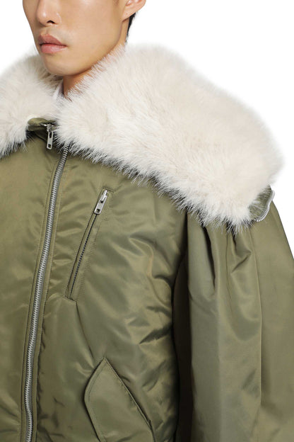 Oversized Split Hooded Bomber Jacket