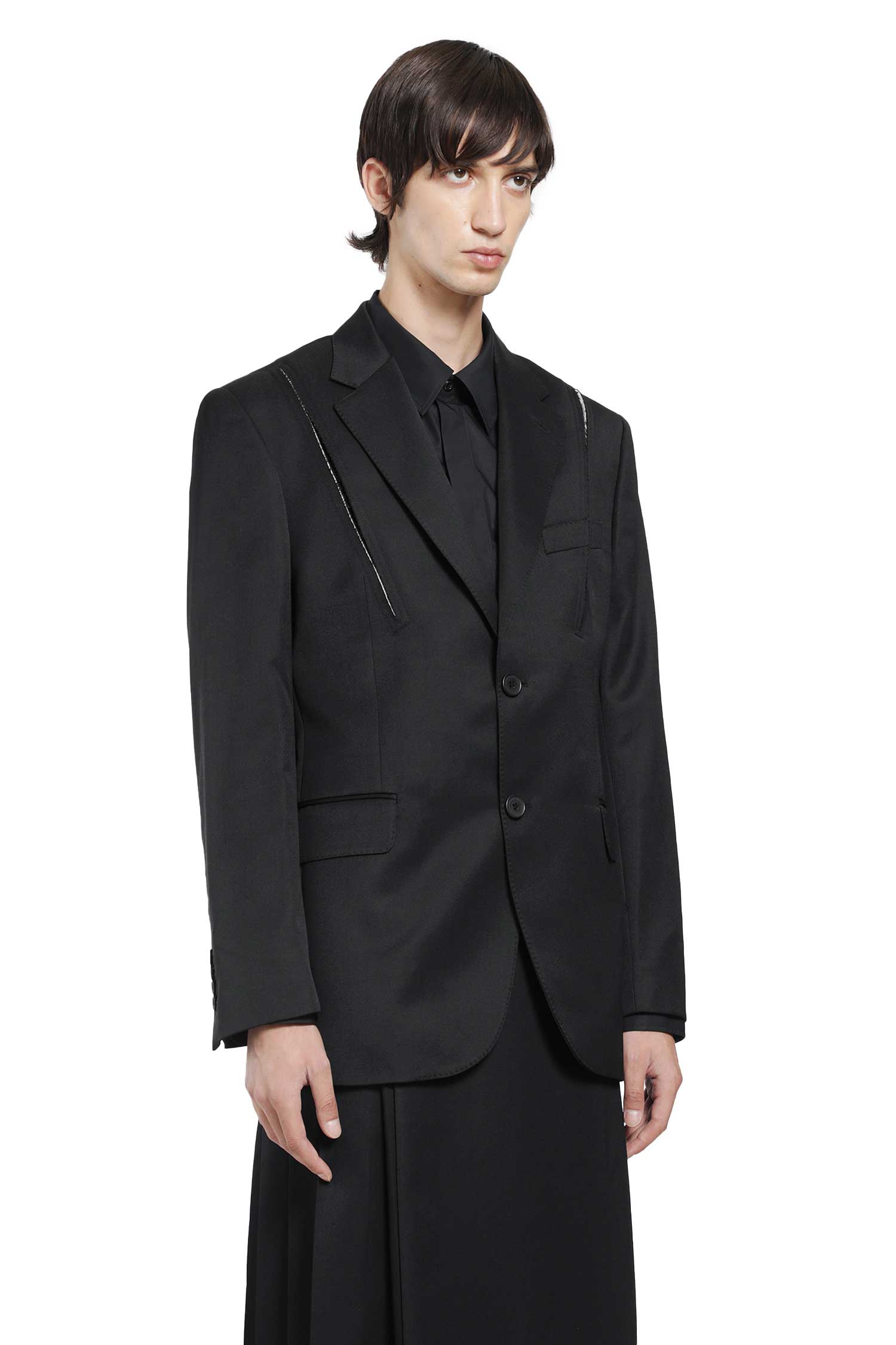 SIMONE ROCHA Structured Slash Blazer with Daisy man