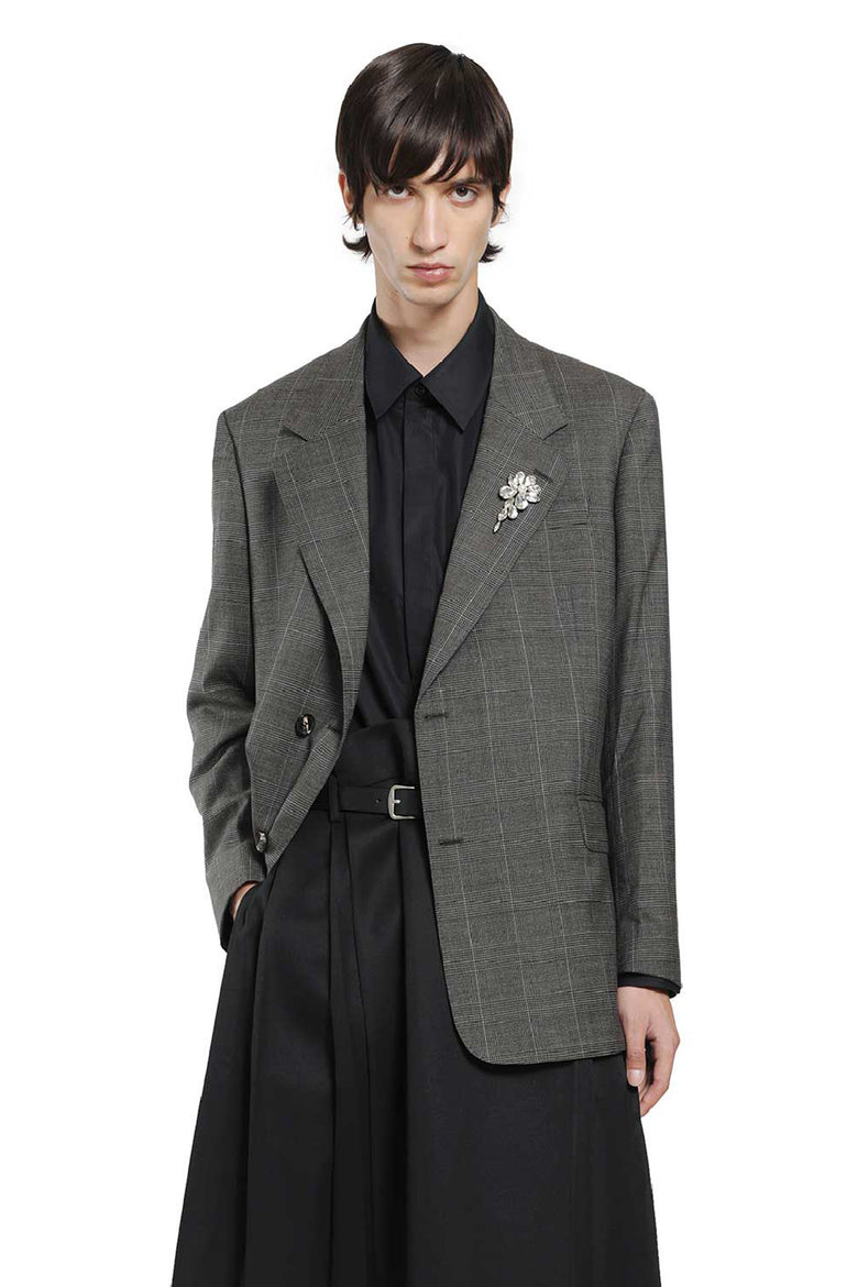 SIMONE ROCHA Notch Lapel Blazer with Embroidery man