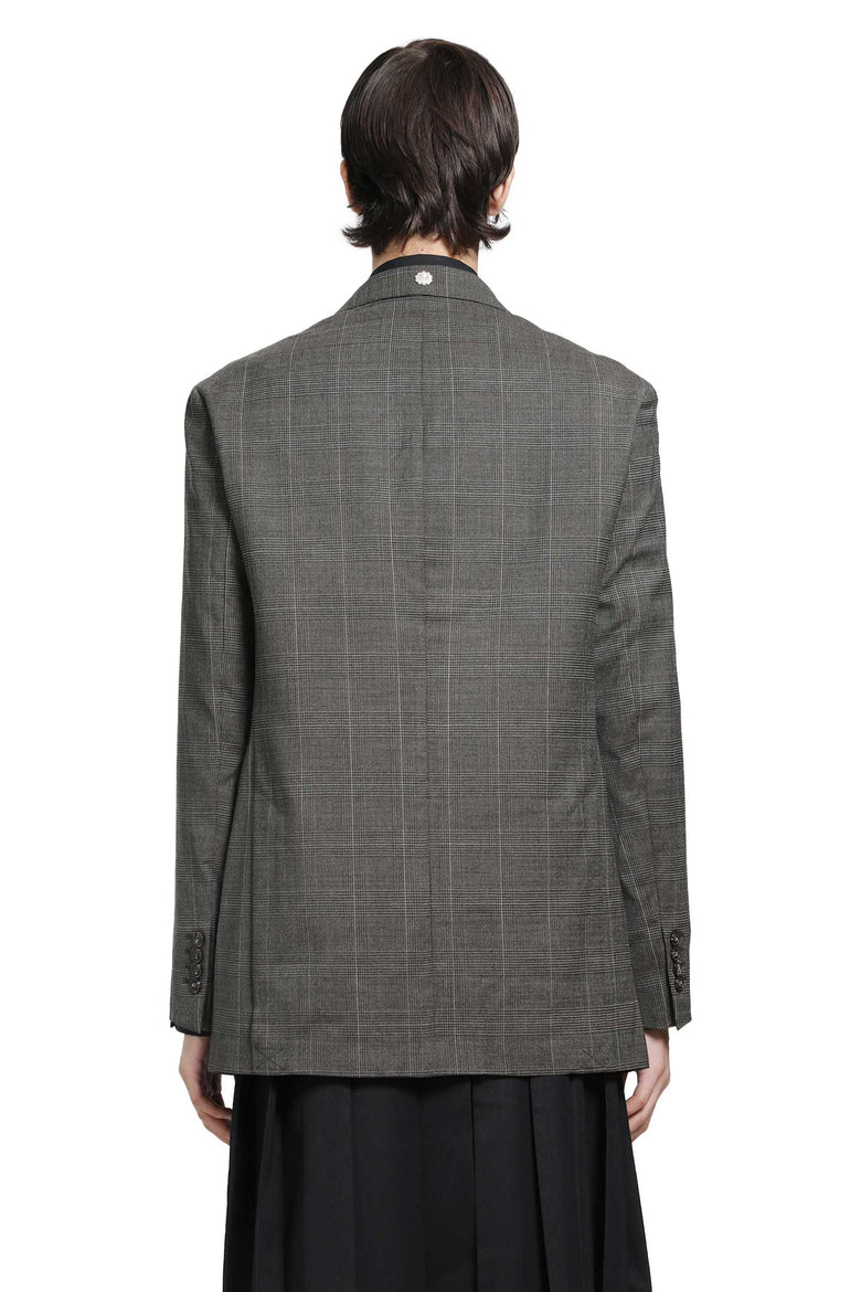 SIMONE ROCHA Notch Lapel Blazer with Embroidery man