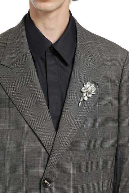 Notch Lapel Blazer with Embroidery