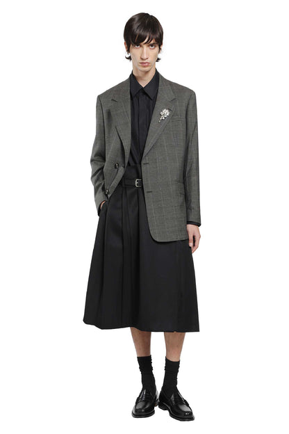 Notch Lapel Blazer with Embroidery