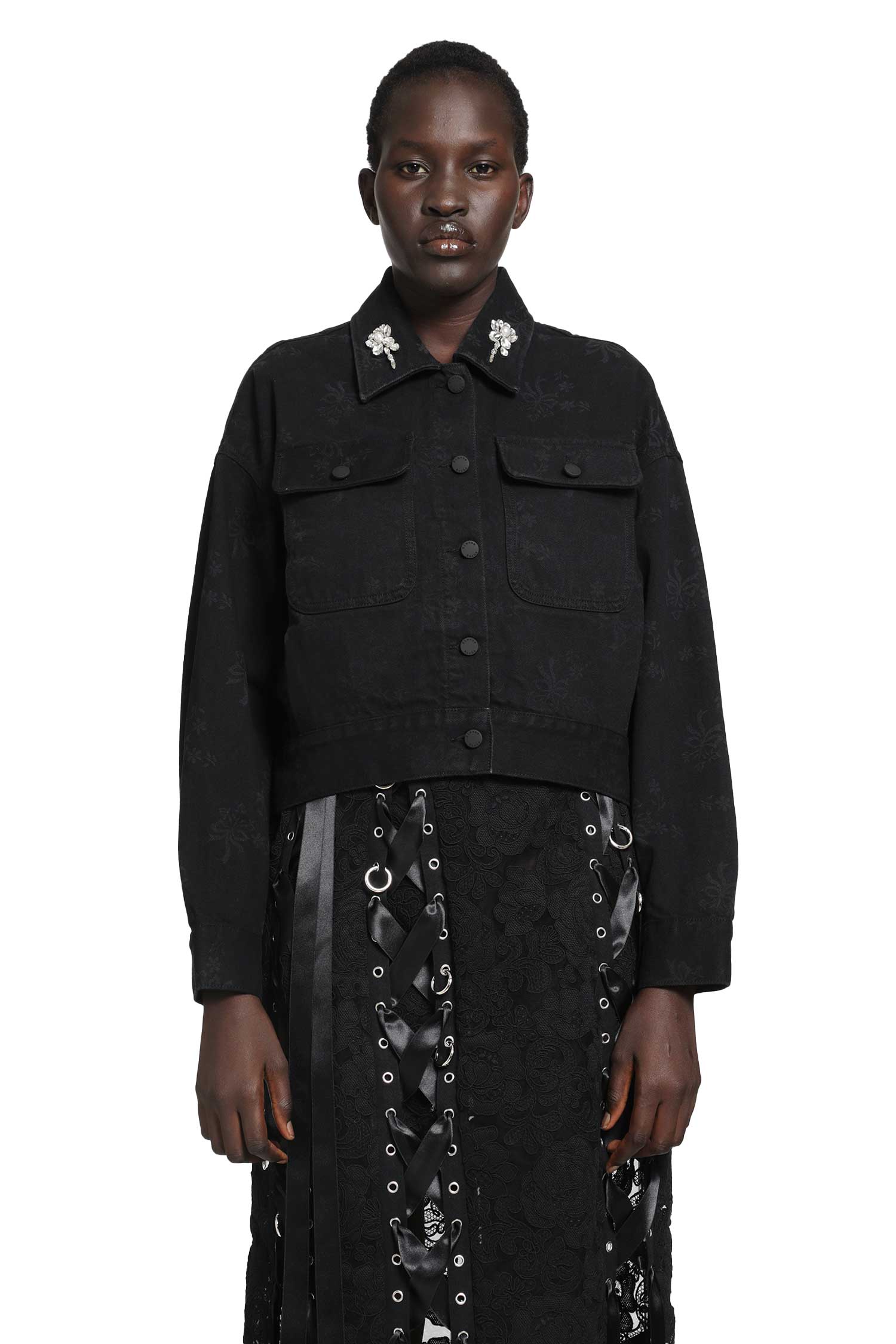 Cropped Utility Workwear Jacket