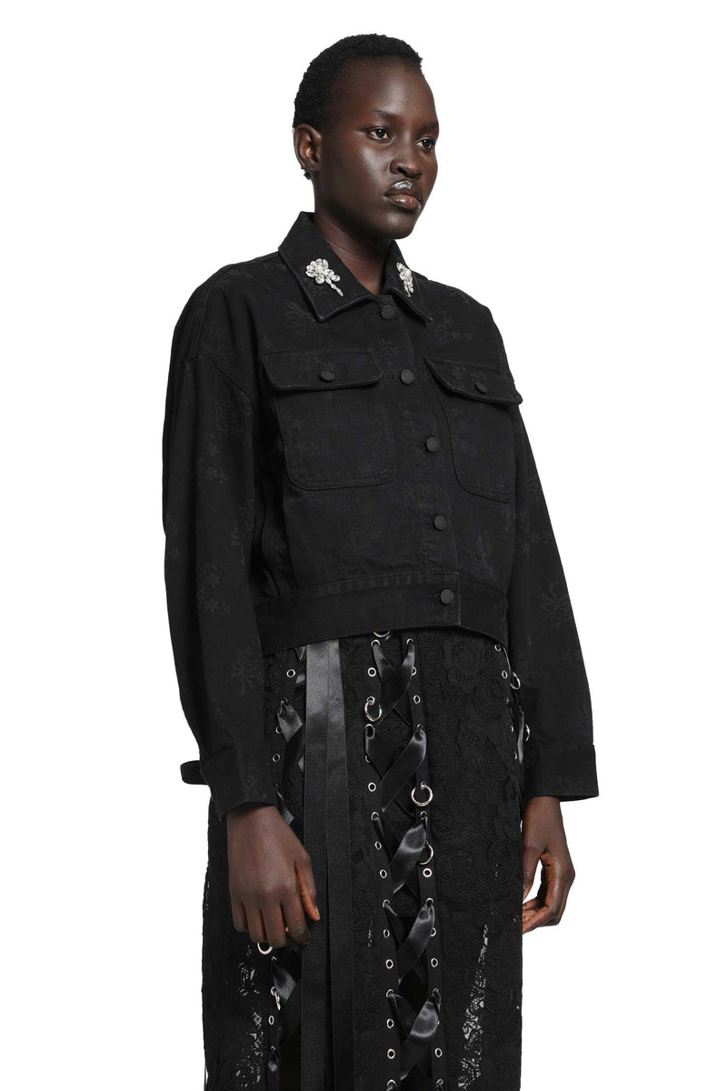 SIMONE ROCHA Cropped Utility Workwear Jacket woman