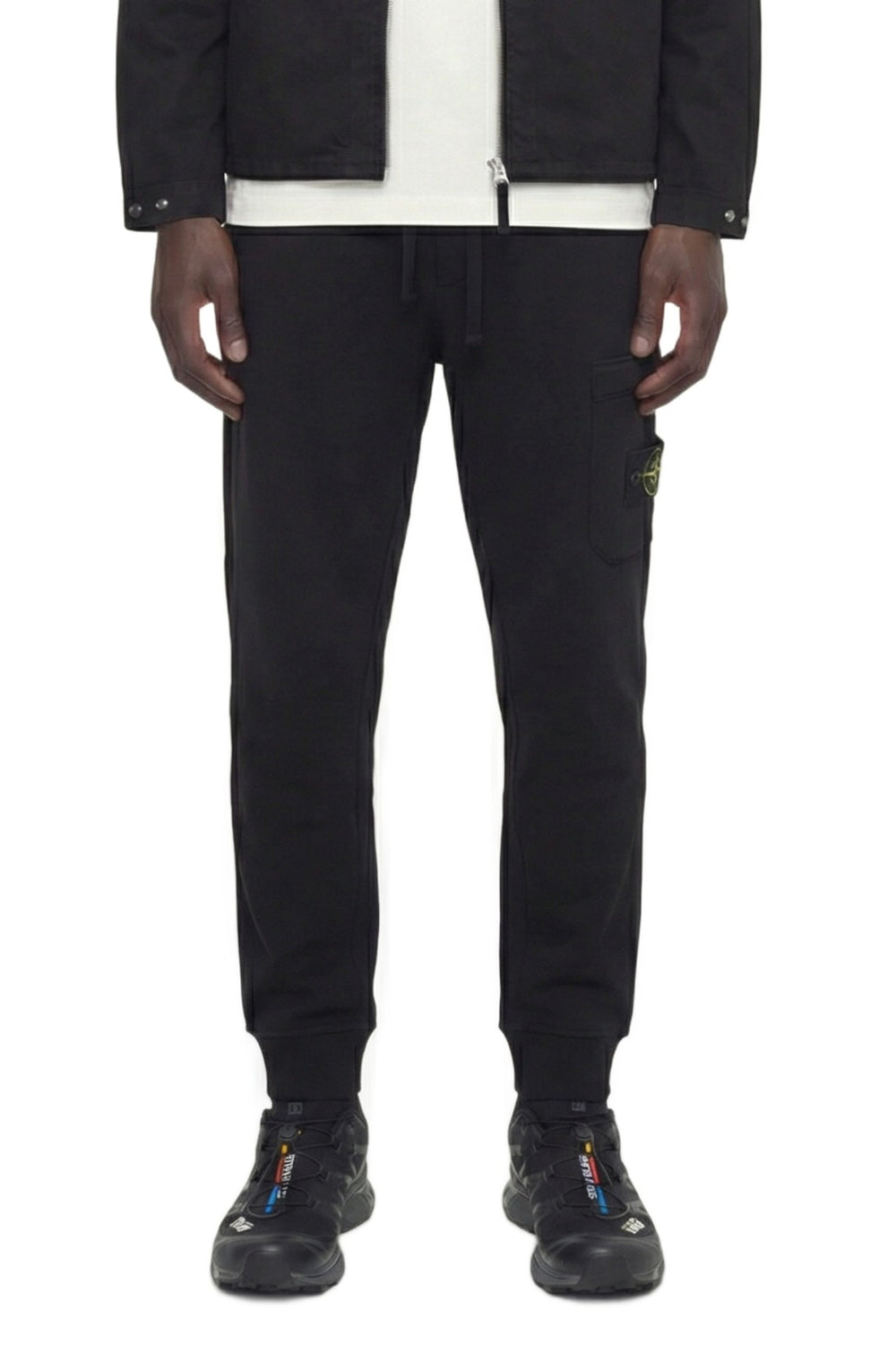 STONE ISLAND 620001 Cotton Fleece Cargo Joggers man