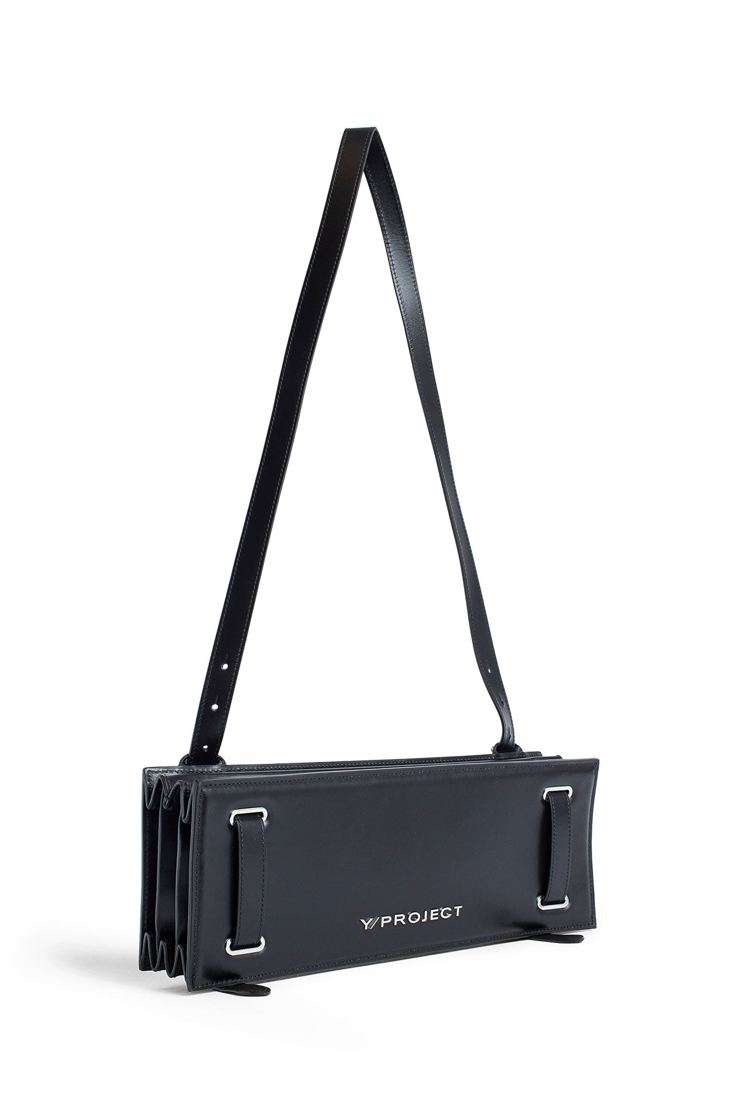 Y/PROJECT WOMAN BLACK CROSSBODY BAGS