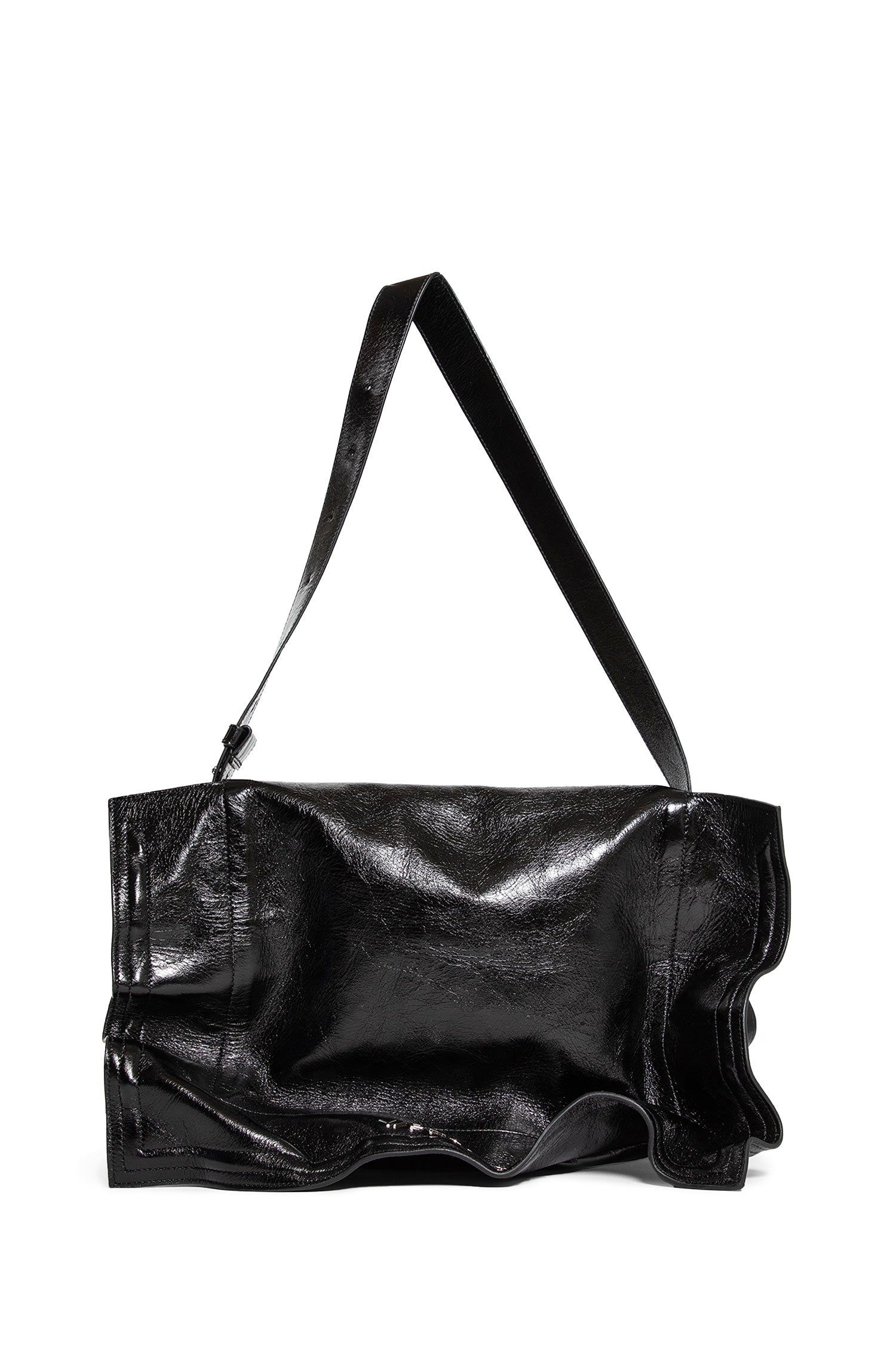 Y/PROJECT WOMAN BLACK CROSSBODY BAGS