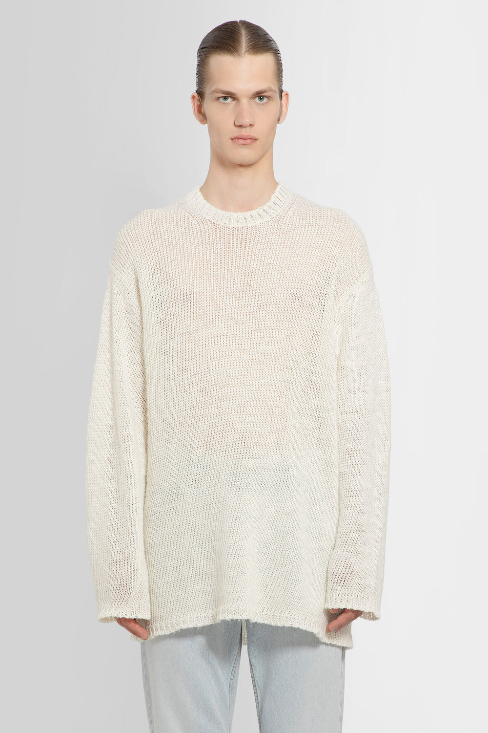 THE ROW MAN OFF-WHITE KNITWEAR