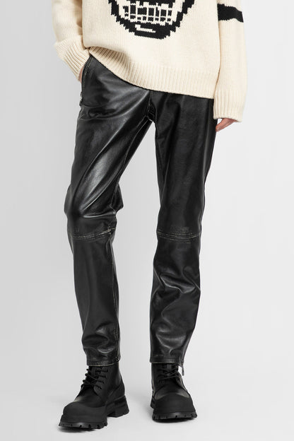 ALEXANDER MCQUEEN MAN BLACK TROUSERS