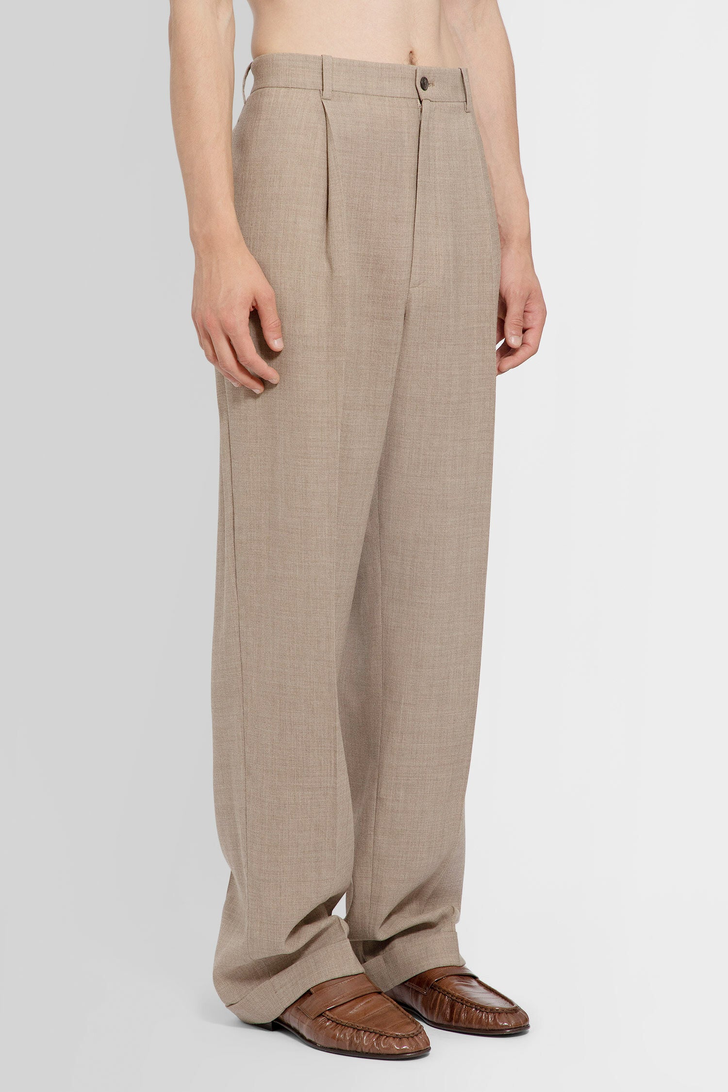 THE ROW MAN BEIGE TROUSERS THE ROW TROUSERS Antonioli