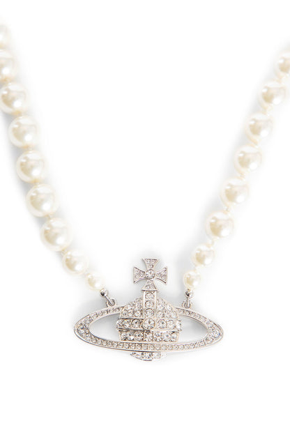 One Row Pearl Orb Choker