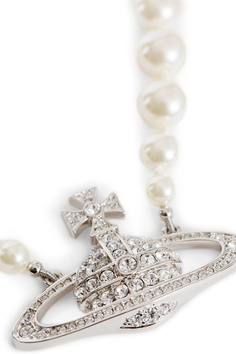VIVIENNE WESTWOOD One Row Pearl Orb Choker woman
