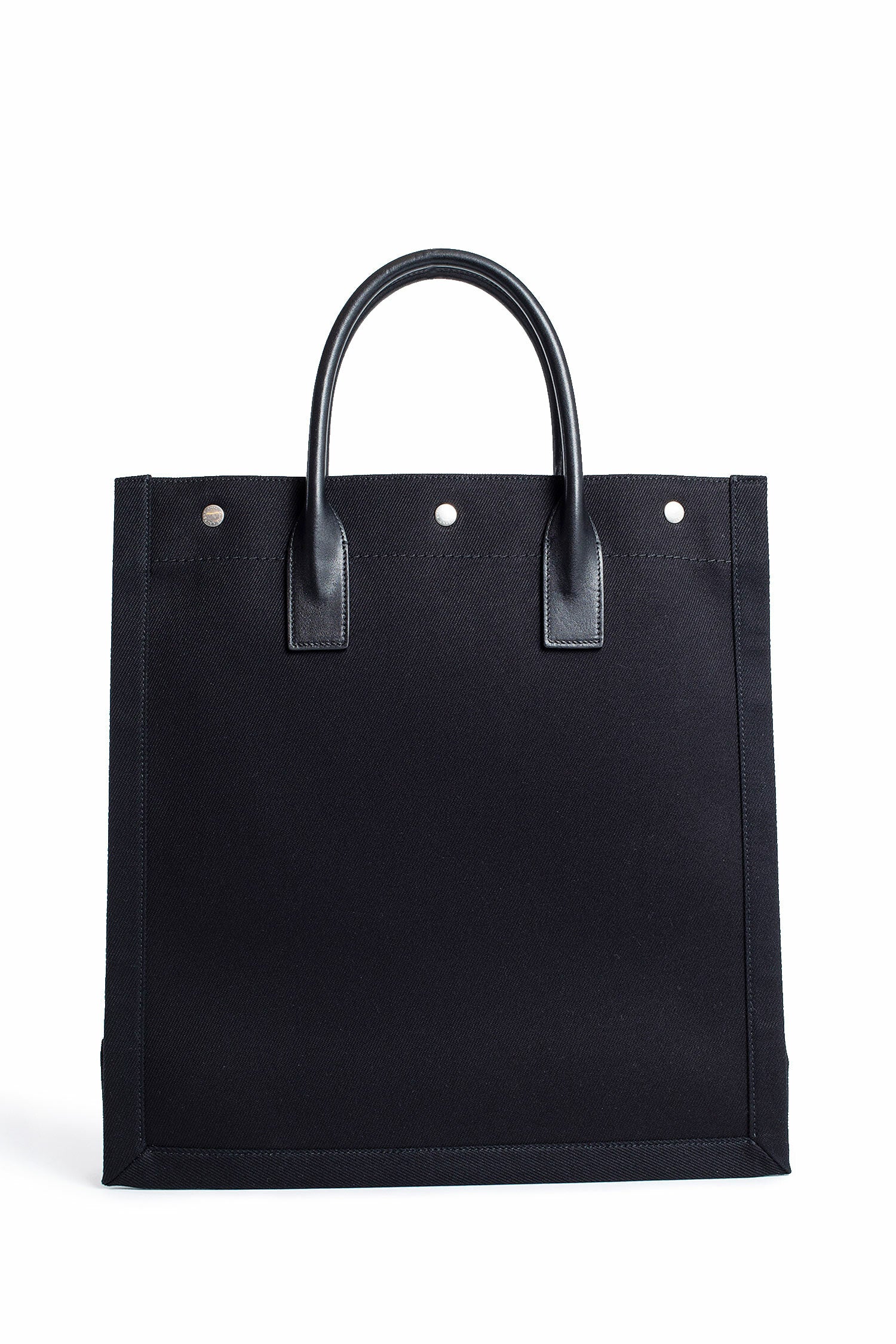 SAINT LAURENT MAN BLACK TOTE BAGS