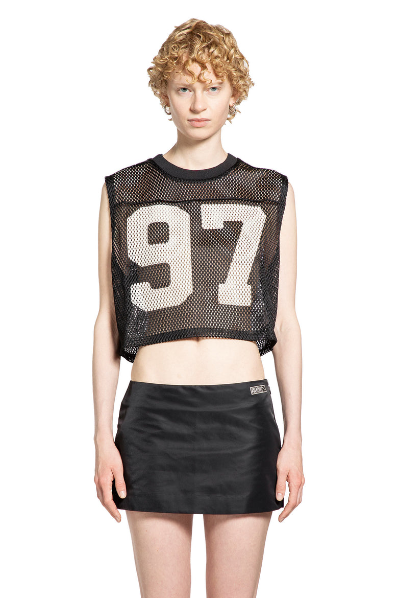 Rosé Collaboration Relaxed Mesh Top