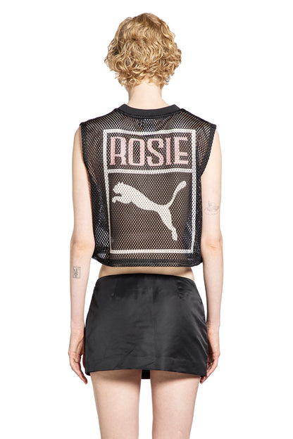 Rosé Collaboration Relaxed Mesh Top