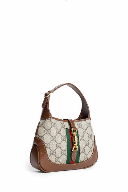 GUCCI WOMAN BROWN SHOULDER BAGS