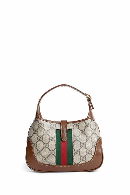 GUCCI WOMAN BROWN SHOULDER BAGS