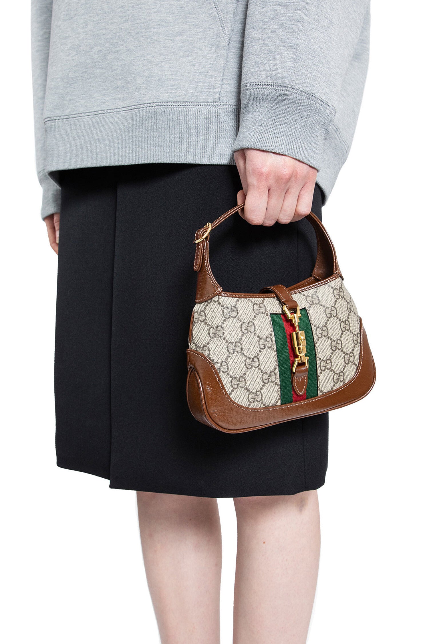 GUCCI WOMAN BROWN SHOULDER BAGS