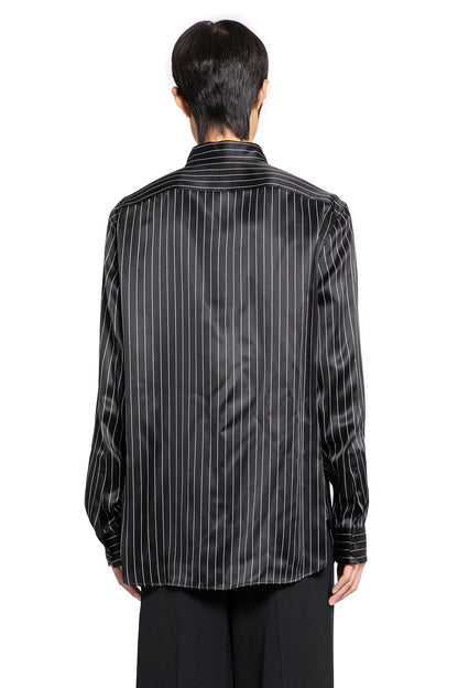 SAINT LAURENT MAN BLACK SHIRTS