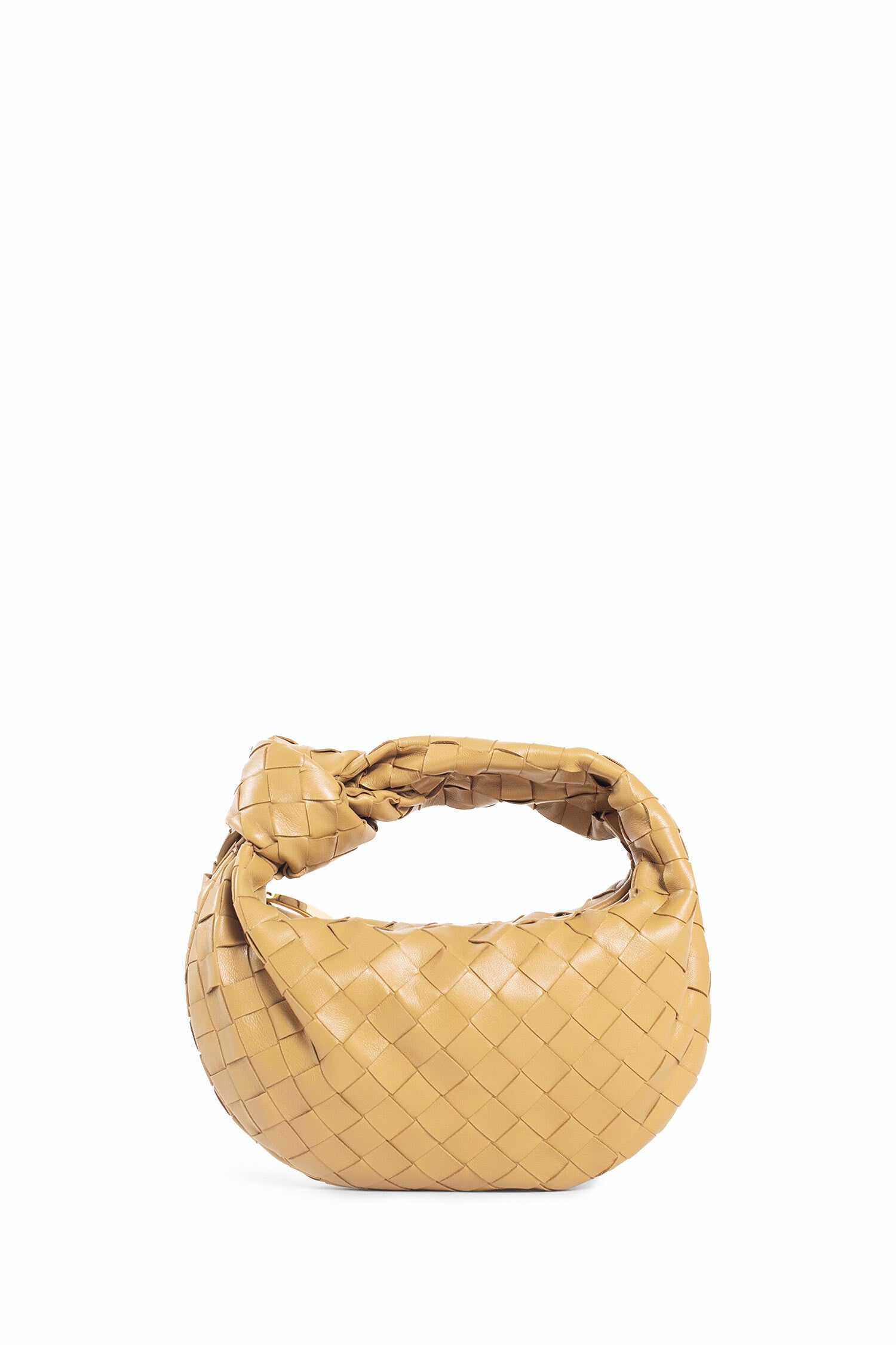 BOTTEGA VENETA WOMAN BEIGE TOP HANDLE BAGS