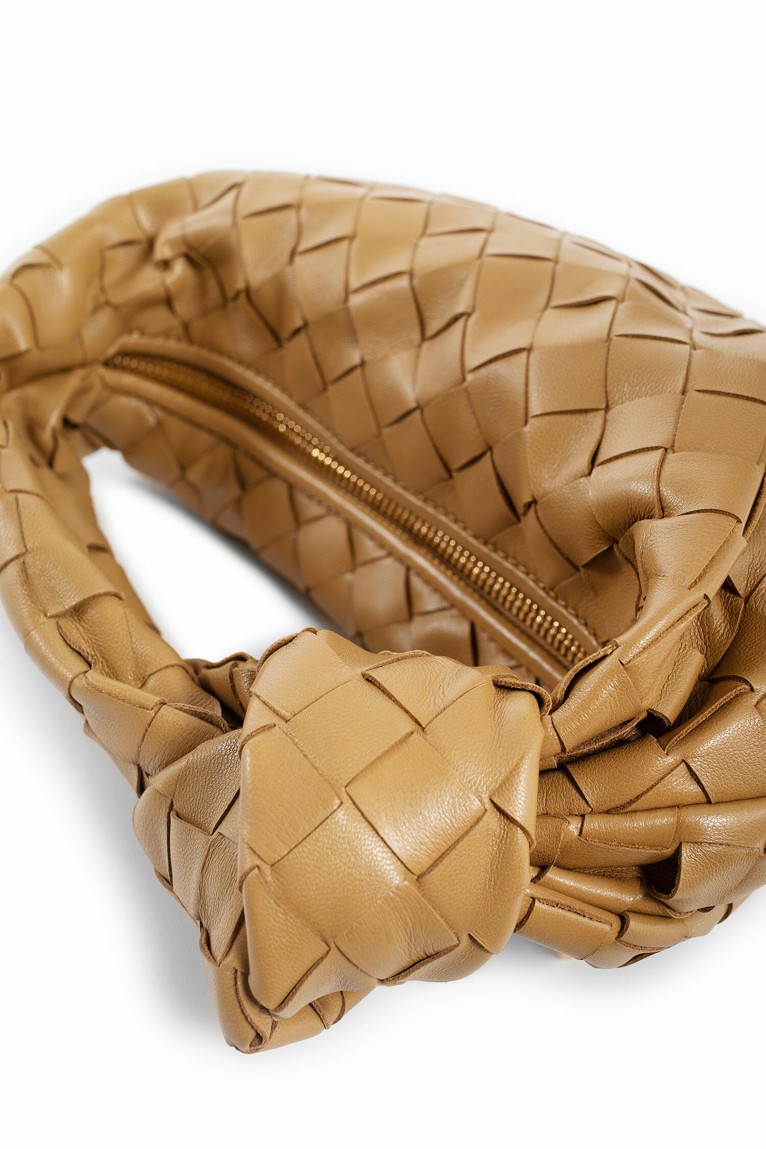 BOTTEGA VENETA WOMAN BEIGE TOP HANDLE BAGS