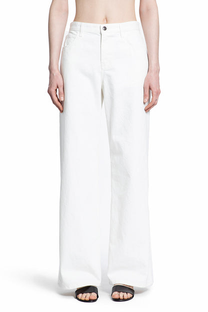 THE ROW WOMAN WHITE JEANS