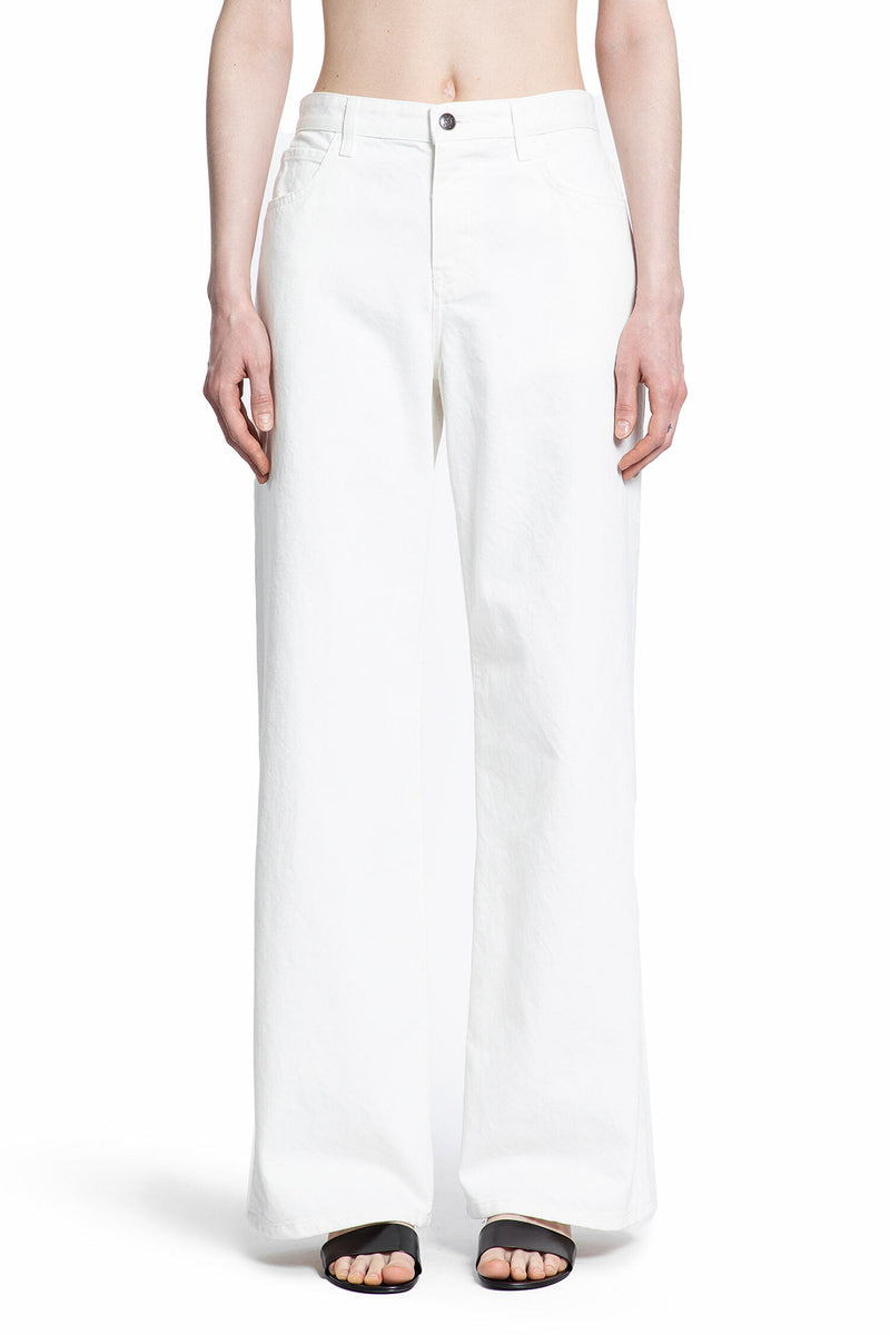 THE ROW WOMAN WHITE JEANS